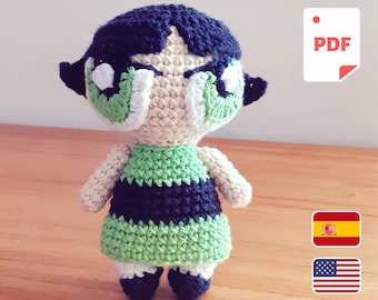 Buttercup Powerpuff Girls - PDF Amigurumi Pattern - ENG & SPA