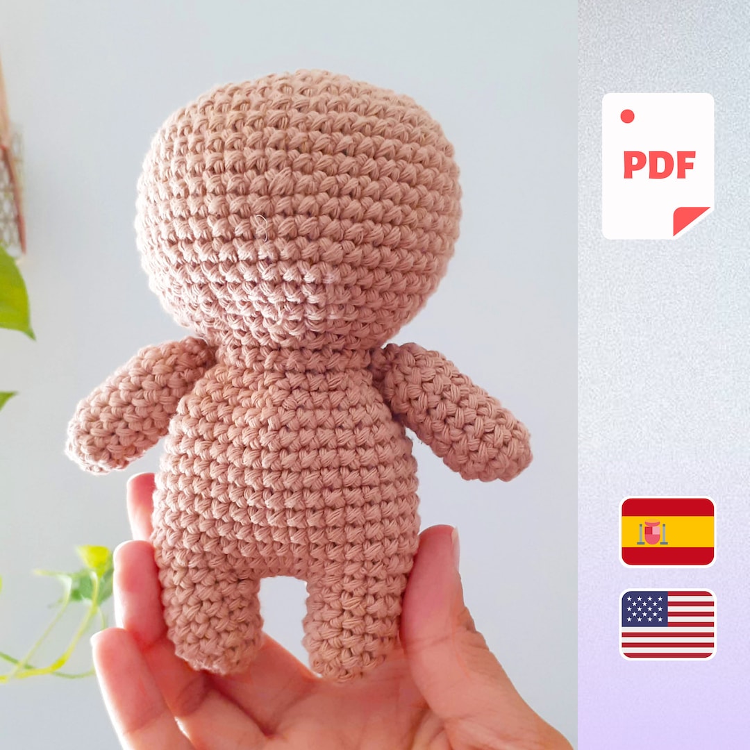 Spa Chibi Amigurumi Chibi Body 2 - PDF Pattern - SPA & ENG - Etsy