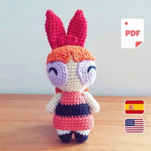 Blossom Powerpuff Girls - PDF Amigurumi Pattern - ENG & SPA