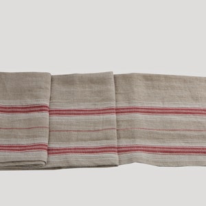 Linen Table Runner Kitchen Centerpiece Housewarming Gift Rustic Country Farmhouse Harvest Decor Dresser Scarf