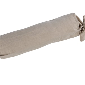 LINEN BOLSTER COVER - roller pillow cover - massage pillow cover - daybed bolster cover - natural bolster cover - sofa bolster cover