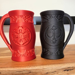 Star Wars Imperial/Rebel Alliance inspired can holder/mug.