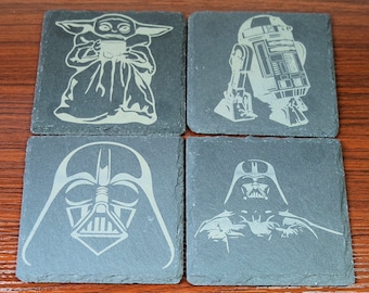 Star Wars themed slate coasters. Build your own set.