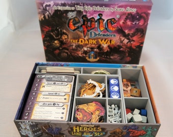 Feldherr Organizzatore In Plastica Per Gioco Da Tavolo Tiny Epic Defenders - 8 Scomparti, Stampato 3D