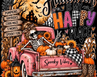Just a Girl Who Loves Halloween PNG, Halloween-Loving Girl and Seasonal Accents Shirt Graphic, Digital Download