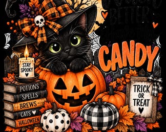 Halloween PNG Bundle of 10, Spooky Cute Witch Ghost Pumpkin Shirt Graphics, Digital Download Set