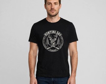 Hunting Dad Shirt, Deer Hunter Dad Tee, Funny Hunting Gift For Dad, Buck Antler Shirt, Outdoors Dad Gift