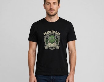 Franken Dad Shirt, Built For Dad Jokes, Funny Frankenstein Dad Tee, Halloween Dad Shirt, Spooky Dad Gift