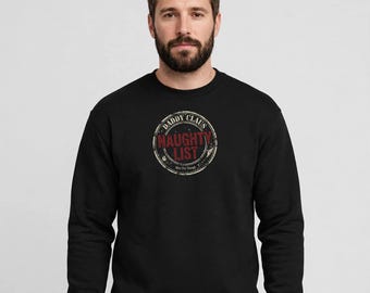 Daddy Claus Naughty List Sweatshirt, Funny Christmas Dad Crewneck, Santa Naughty List Shirt, Christmas Gift for Dad