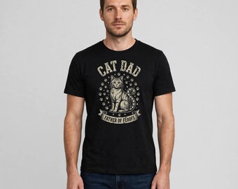 Cat Dad Shirt, Funny Cat Dad Tee, Father Of Floofs Shirt, Cat Lover Gift For Dad, Pet Dad Shirt, Fathers Day Gift