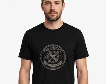 Dad's Garage Shirt, Vintage Mechanic Dad Tee, Blue Collar Handyman Gift, Funny Father's Day Shirt for Dad