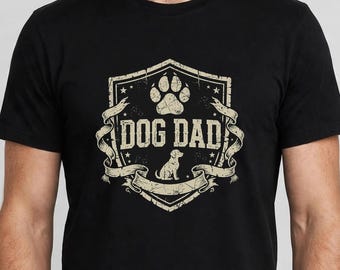 Dog Dad Shirt, Vintage Dog Dad Tee, Paw Print Dog Lover Shirt, Gift For Dog Dad, Fathers Day Gift