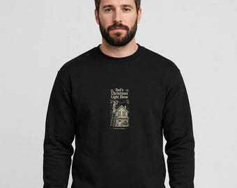 Dad's Christmas Light Show Sweatshirt, Funny Christmas Dad Crewneck, Hanging Lights Holiday Christmas Gift for Dad, Nightly Light Show Shirt