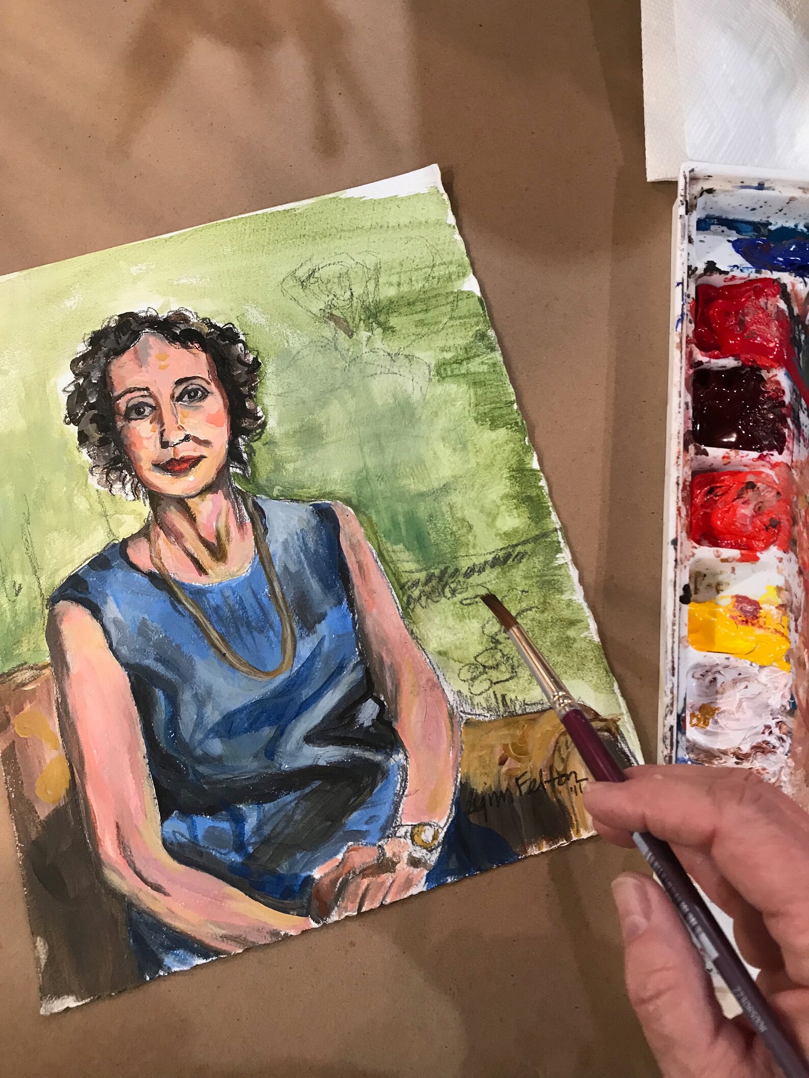 Joyce Carol Oates A Literary Painting Original Art Acrylic Etsy
