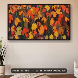 Fall Frame TV Art Set of 10, Vintage Autumn Landscape Paintings, 4K Screensaver