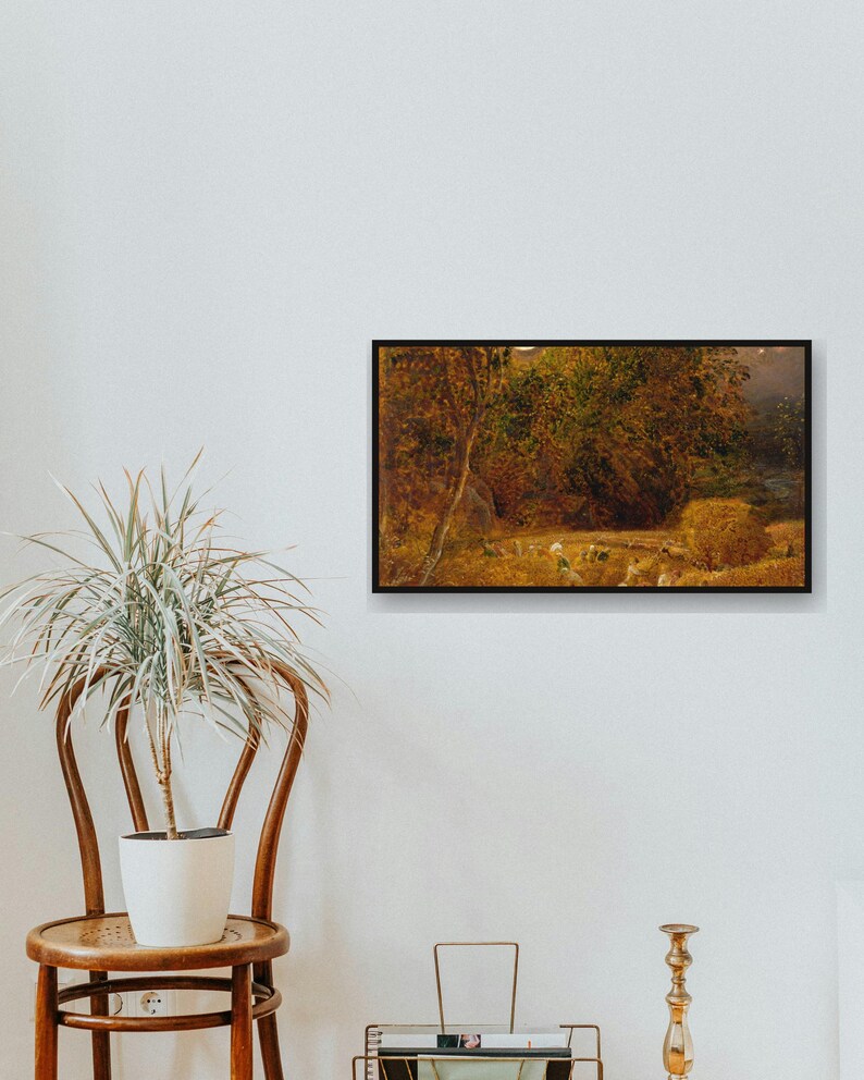 fall frame tv art bundle - photo 5 of the listing: Fall Frame TV Art Bundle 4K, 79 Vintage Oil Paintings, Moody Autumn TV Art