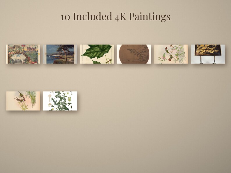 French Impressionist Garden Frame TV Art, 10 4K Monet Floral Paintings, Smart TV - photo 2