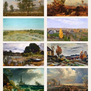 fall frame tv art bundle - photo 3 of the listing: Fall Frame TV Art Bundle 4K, 79 Vintage Oil Paintings, Moody Autumn TV Art