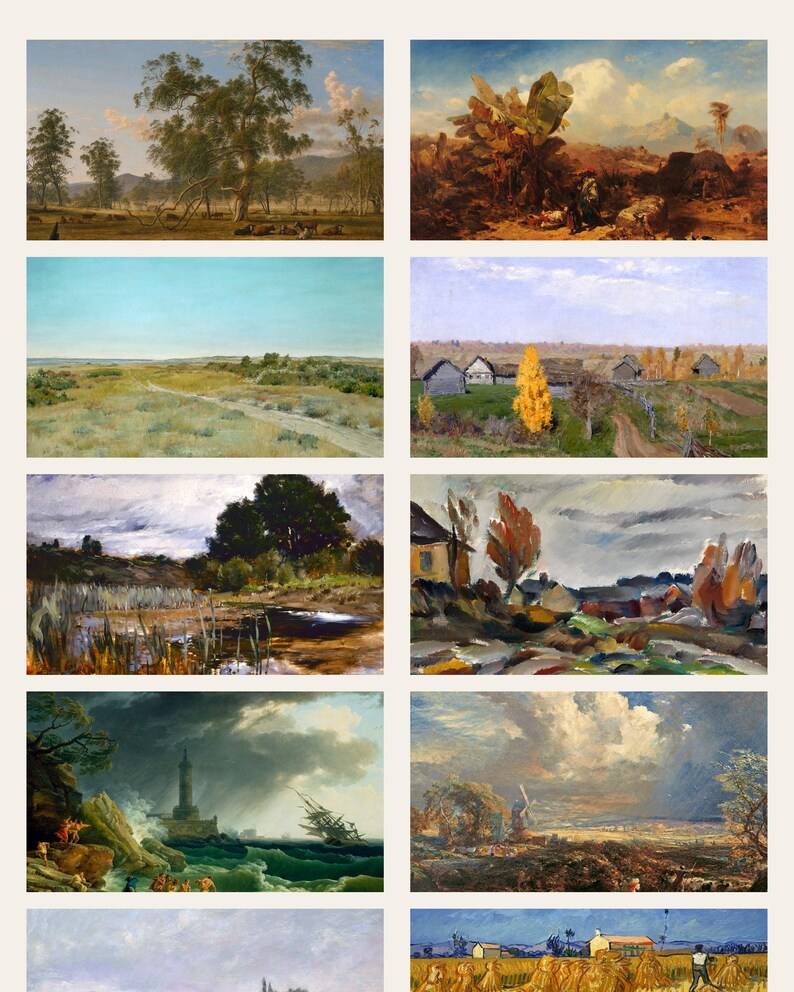 fall frame tv art bundle - photo 3 of the listing: Fall Frame TV Art Bundle 4K, 79 Vintage Oil Paintings, Moody Autumn TV Art