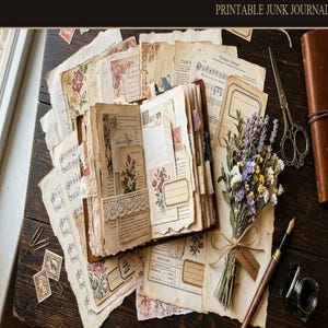 Versailles Palace Gilded French Damask Journal Kit, 50 Printable Damask Pages, P - photo 1