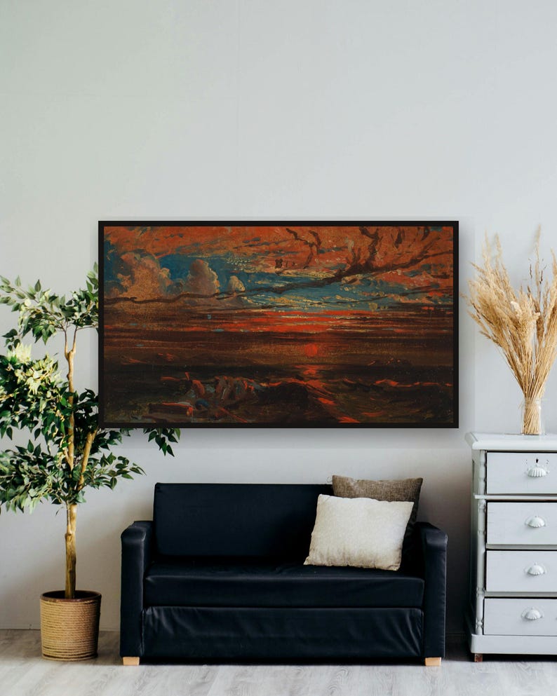 fall frame tv art bundle - photo 4 of the listing: Fall Frame TV Art Bundle 4K, 79 Vintage Oil Paintings, Moody Autumn TV Art