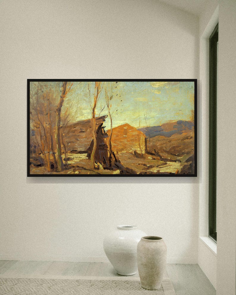 fall frame tv art - photo 5 of the listing: Fall Frame TV Art Set of 10, Vintage Autumn Landscape Paintings, 4K Screensaver