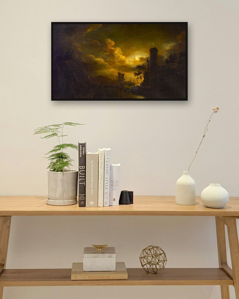 fall frame tv art bundle - photo 6 of the listing: Fall Frame TV Art Bundle 4K, 79 Vintage Oil Paintings, Moody Autumn TV Art