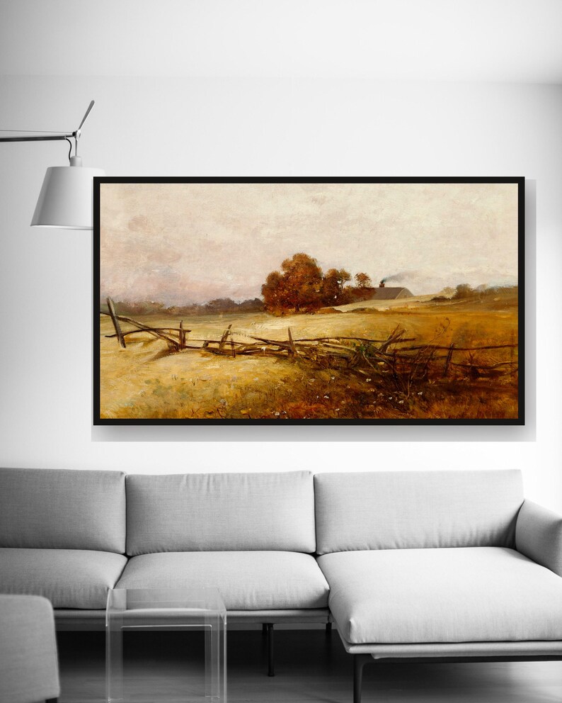 fall frame tv art - photo 4 of the listing: Fall Frame TV Art Set of 10, Vintage Autumn Landscape Paintings, 4K Screensaver