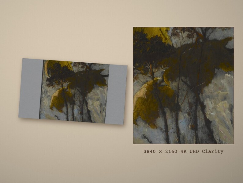 Vintage Autumn Landscape Frame TV Art, 10 4K Fall Oil Paintings, Smart TV Screen - photo 3