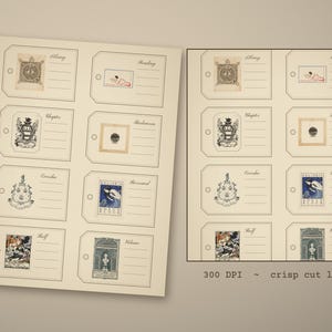 Victorian Apothecary Labels Pack, 12 Sheets Printable Tincture Jar Ephemera, Poi - photo 3