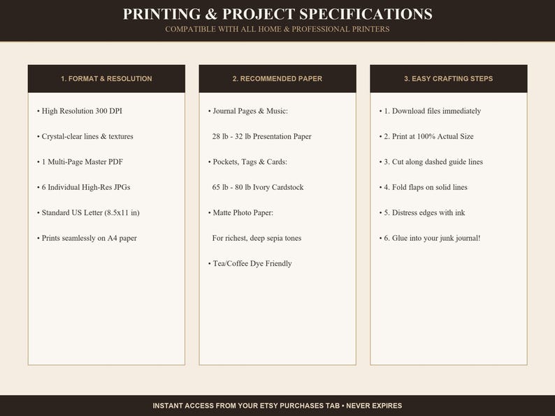 Versailles Palace Gilded French Damask Journal Kit, 50 Printable Damask Pages, P - photo 4