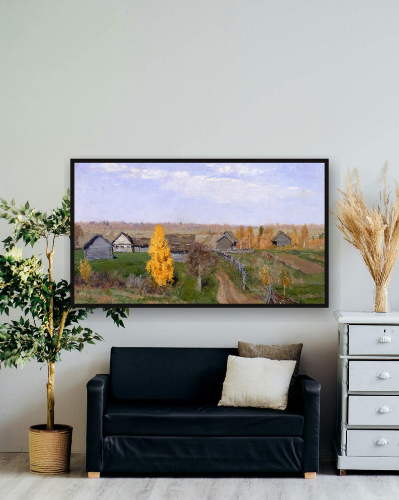 fall frame tv art - photo 6 of the listing: Fall Frame TV Art Set of 10, Vintage Autumn Landscape Paintings, 4K Screensaver