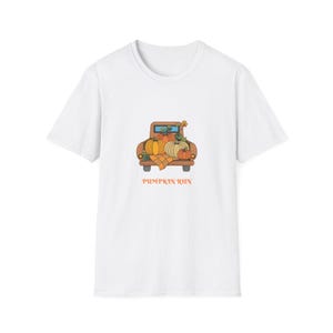 Camiseta con estampado de camión de Pumpkin Run / Camiseta con estampado de huerto de calabazas de otoño