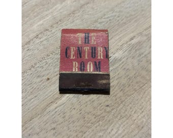La habitación Century en el Commodore de Nueva York. Caja de cerillas. Mediados de siglo.