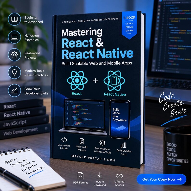 Mastering React & React Native: Build Scalable Web and Mobile Apps | Complete Developer E-Book image 2