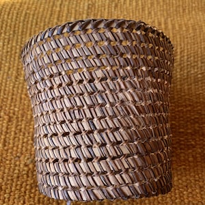 Vintage Indonesian Rattan Basket