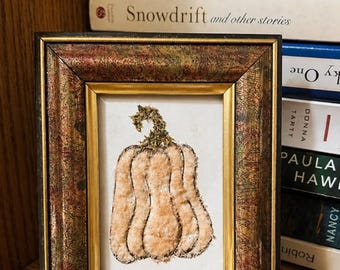 Himalayan Pink Salt Pumpkin Art: Framed Spice Art Collection Piece