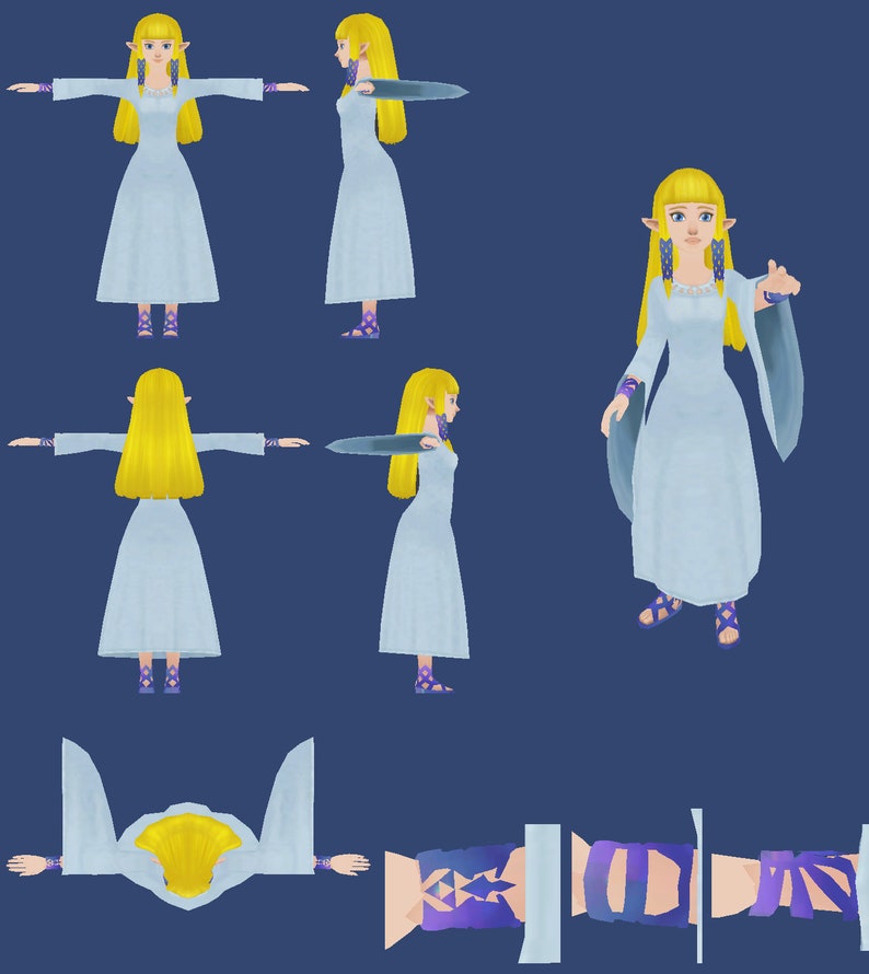 Goddess Hylia Zelda accessories set