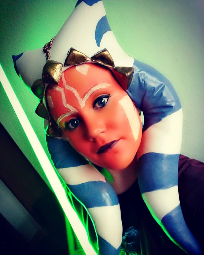 Young Togruta headpiece Ahsoka Tano style Etsy