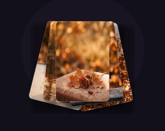 Fall Soft Autumn Lockscreen Wallpaper Pack | Maple Amber Phone Backgrounds Aesthetic