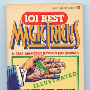 Les 101 meilleurs tours de magie de Guy Frederick - SC livre de magie pré-ados, tours de cartes illustrés, lecture mentale, tours de corde, livre de poche à couverture souple.