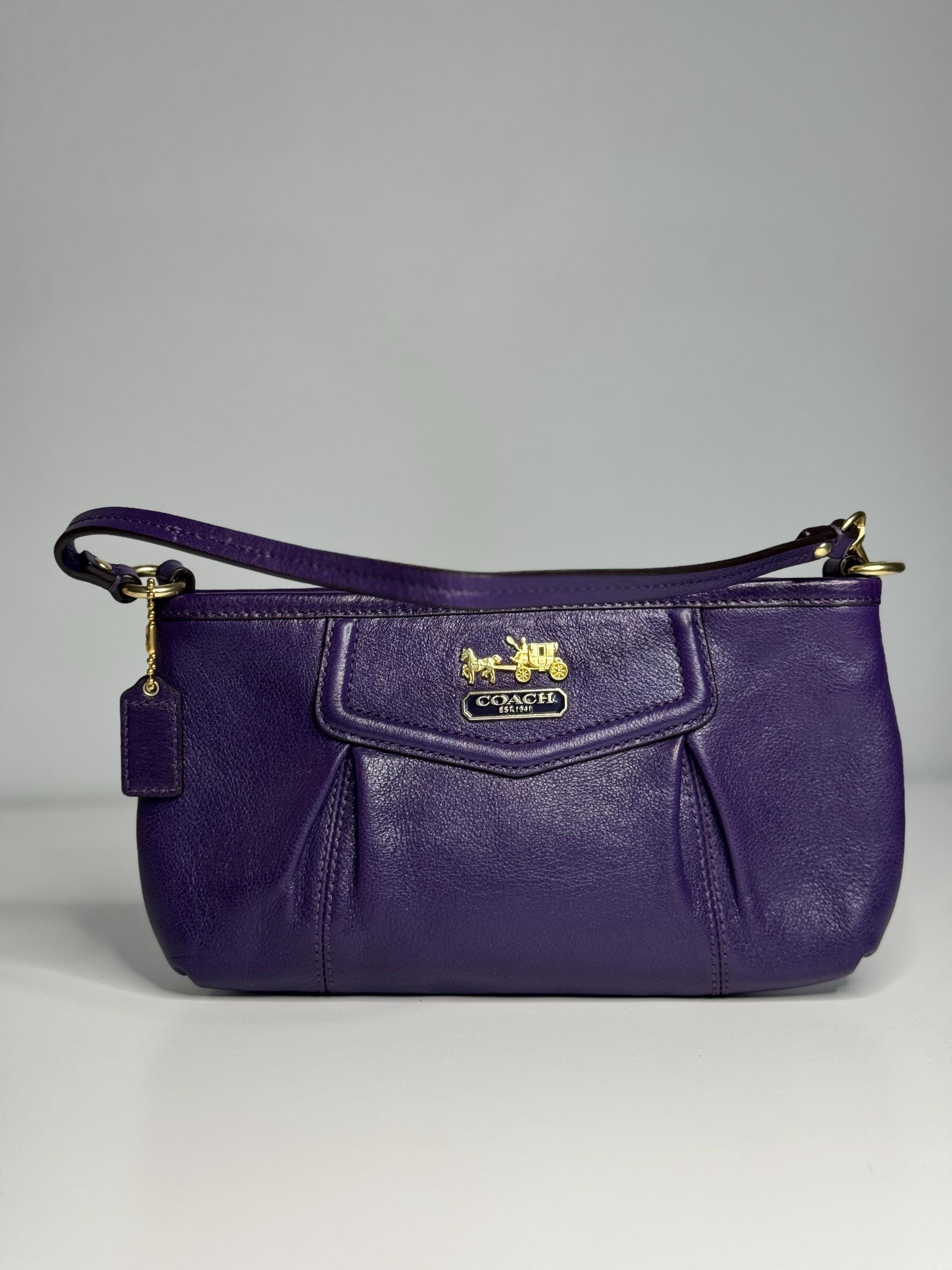 Purple Vintage Coach Shoulder Bag - Etsy