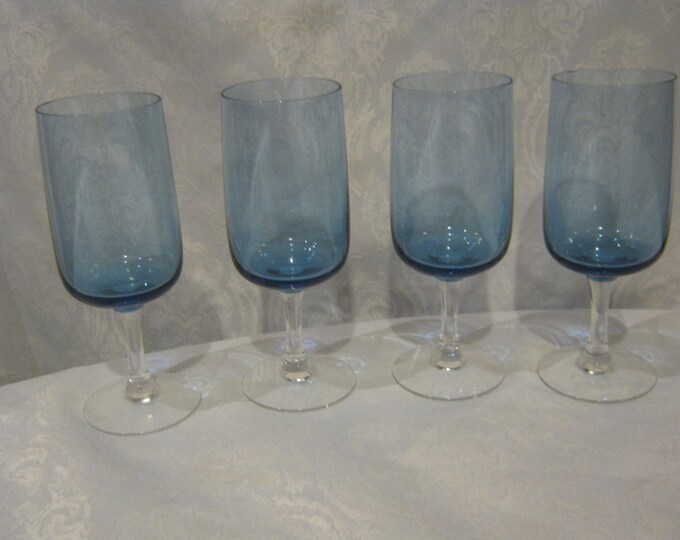 Fostoria Marked Blue Stem Ware Etsy