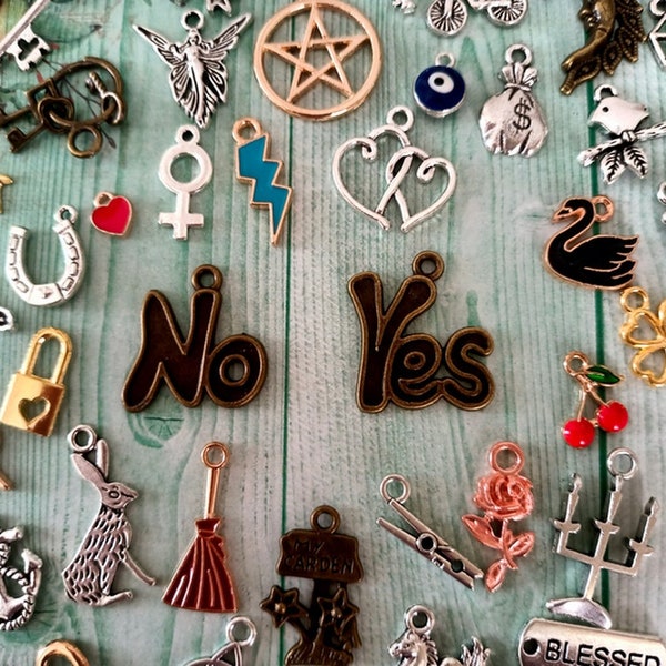 Charm Casting Divination • Mystery Divination Charms • Intuitive Charm Casting • Lenormand • Gifts for Witches