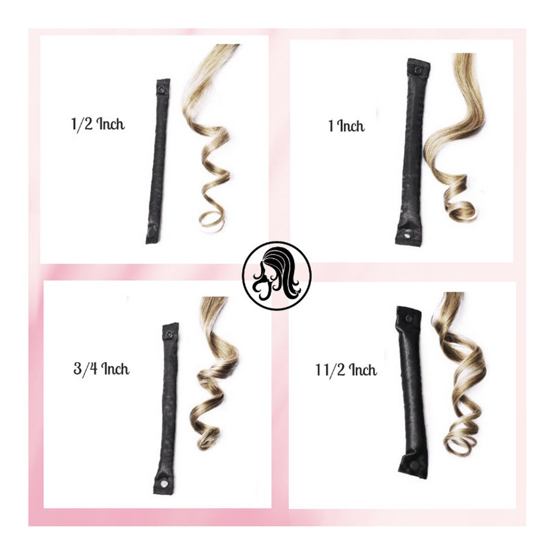 Blue Sky Satin Hair Rollers/ Satin Hair Bun Maker/Fabric Hair Etsy