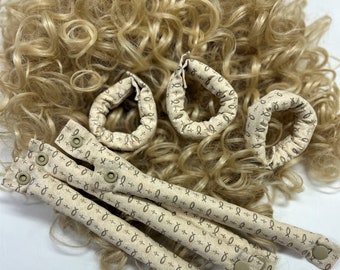 3/4 inch ichthys Theme Fabric Hair Rollers - Fabric Hair Curlers - Hair Accessories