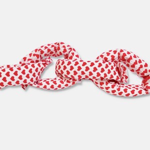 Red and White Hearts Hair Rollers, Hair Curlers, Hair Accessories, soft curlers image 6