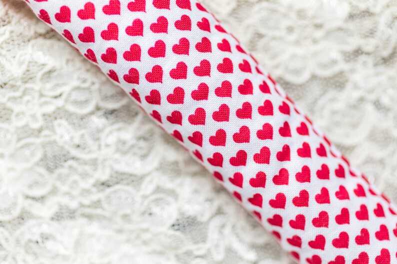 Red and White Hearts Hair Rollers, Hair Curlers, Hair Accessories, soft curlers image 2