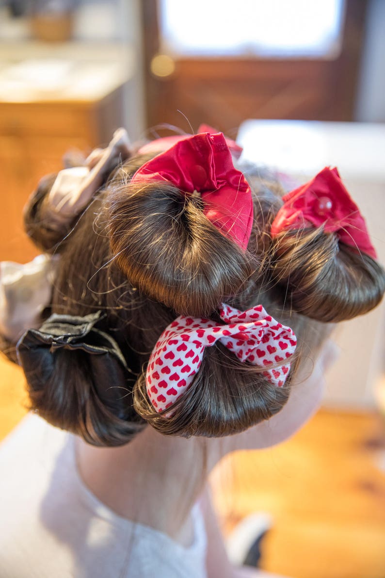 Red SATIN Fabric Hair Rollers / Soft Fabric Rollers / Hair Etsy