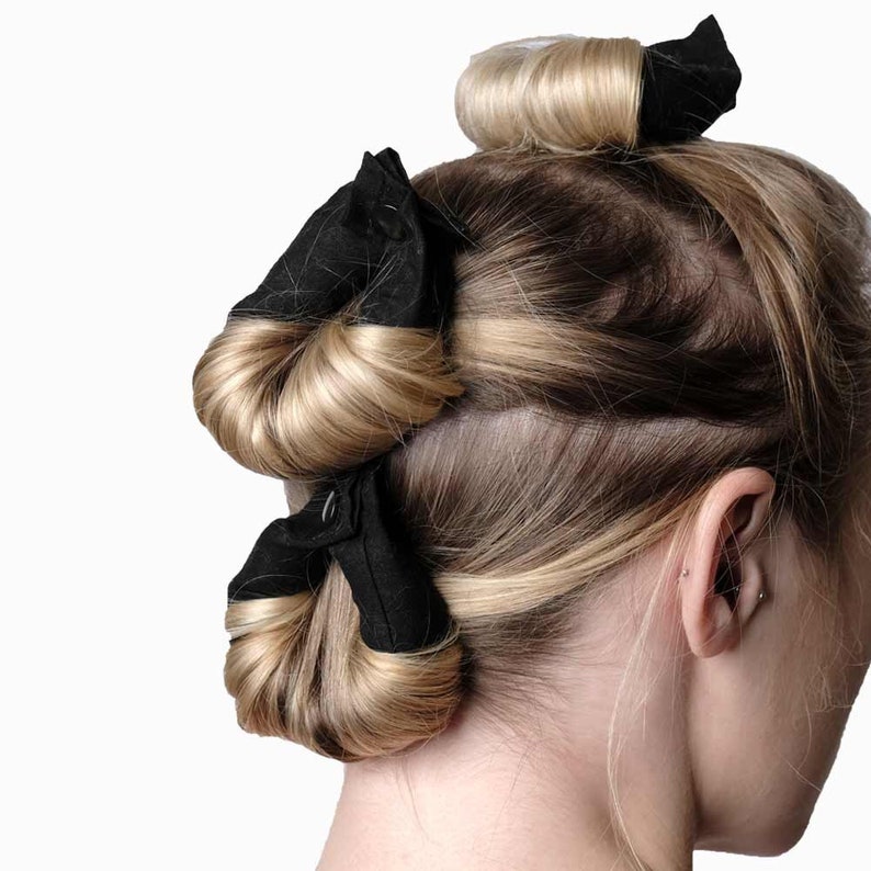 Jewel Tones 4 Piece Set Fabric Hair Bun Maker Fabric Hair Etsy